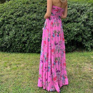 SAU LEE maxi wedding guest dress
